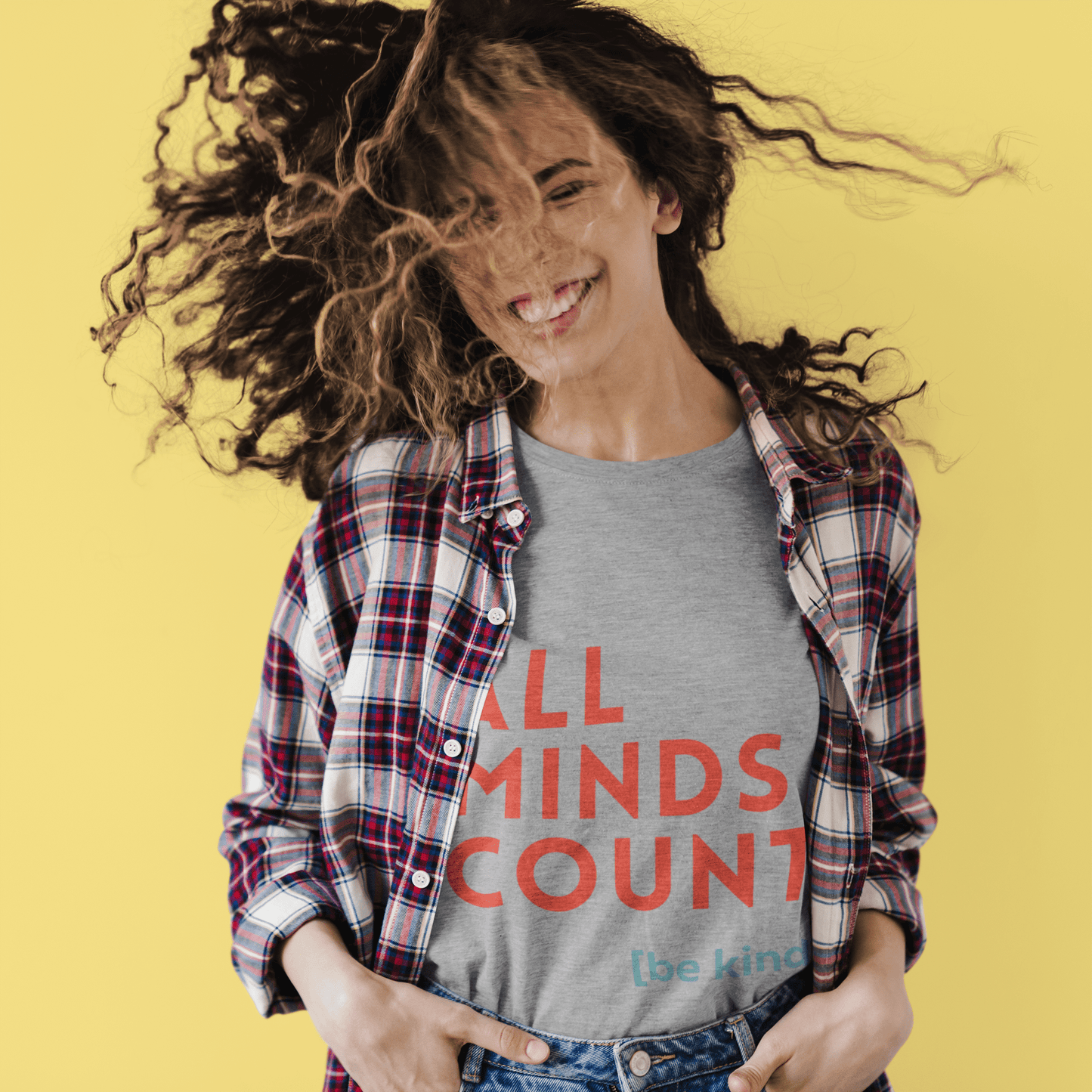 All Minds Count Stacked Logo Tshirt