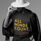 All Minds Count Stacked Logo Tshirt