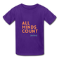 All Minds Count Unisex Tri-Blend T-Shirt - purple