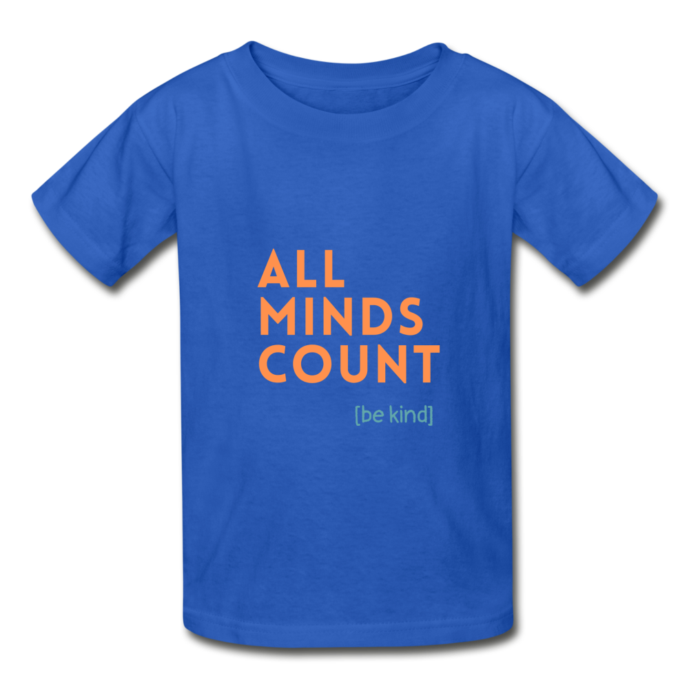 All Minds Count Unisex Tri-Blend T-Shirt - royal blue