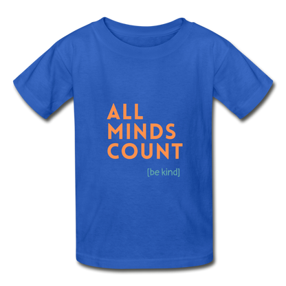 All Minds Count Unisex Tri-Blend T-Shirt - royal blue