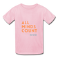 All Minds Count Unisex Tri-Blend T-Shirt - light pink