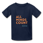 All Minds Count Unisex Tri-Blend T-Shirt - navy