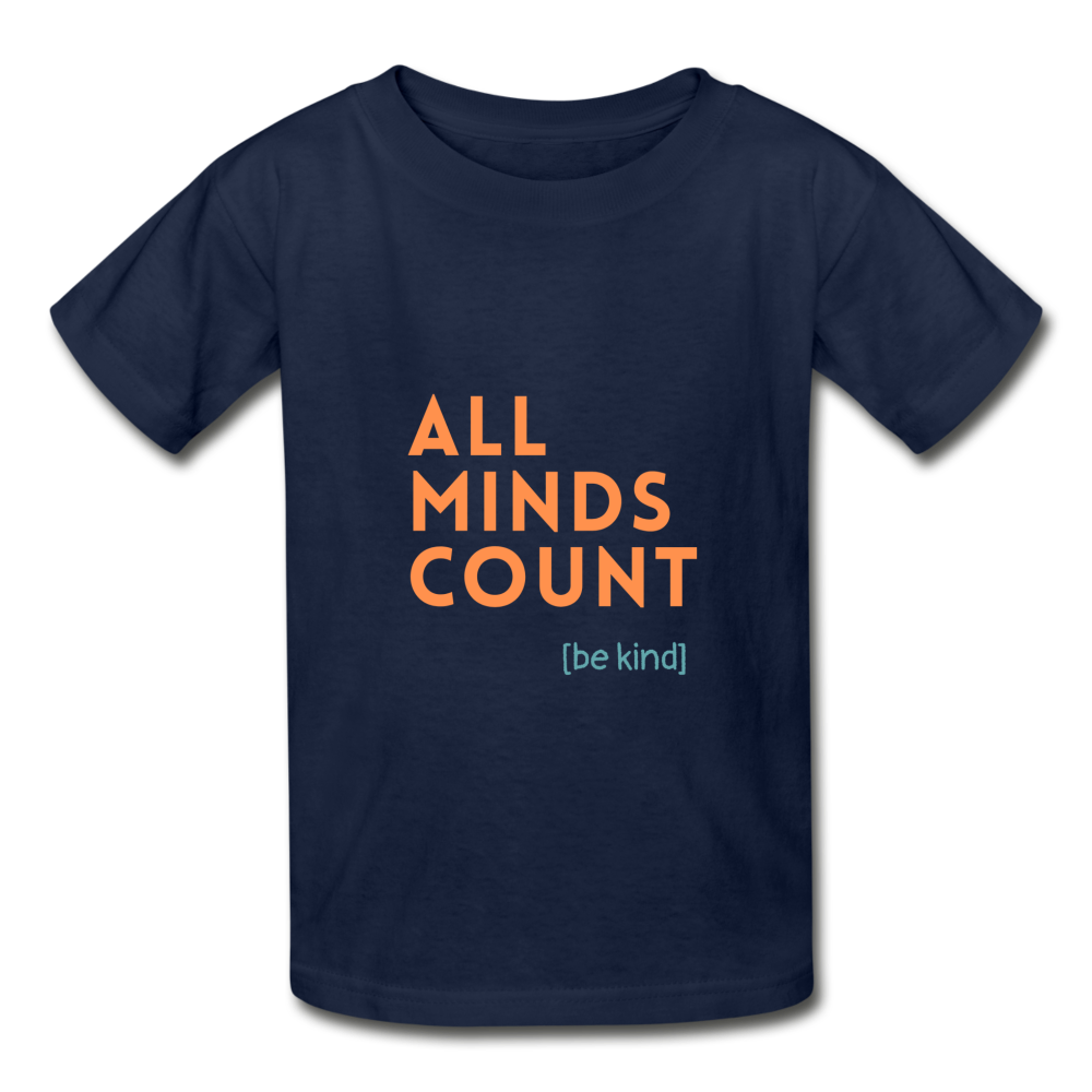 All Minds Count Unisex Tri-Blend T-Shirt - navy