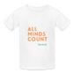 All Minds Count Unisex Tri-Blend T-Shirt - white