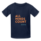 All Minds Count Unisex Tri-Blend T-Shirt - navy