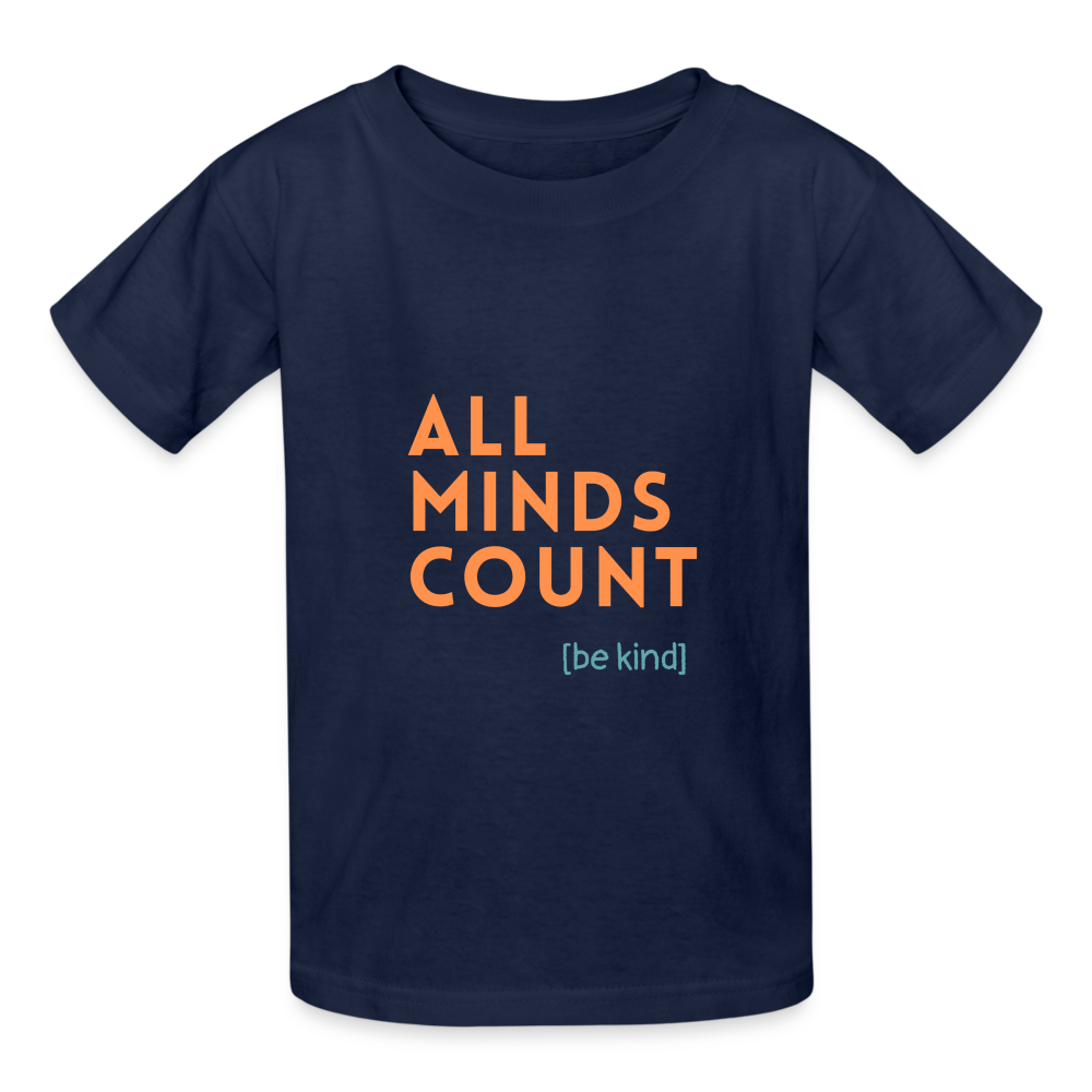 All Minds Count Unisex Tri-Blend T-Shirt - navy