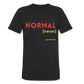 [never] Unisex Tri-Blend T-Shirt - heather black