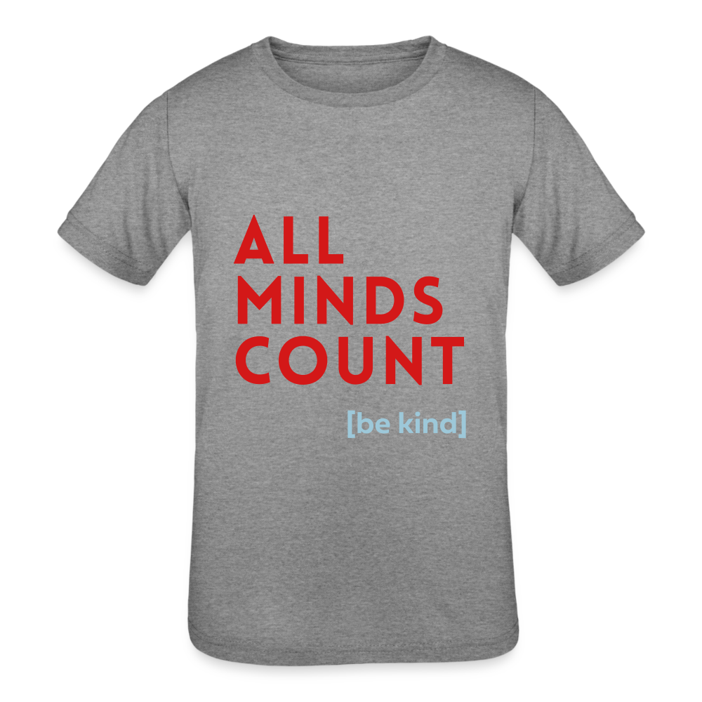 [be kind] AMC Youth Tri-Blend T-Shirt - heather grey