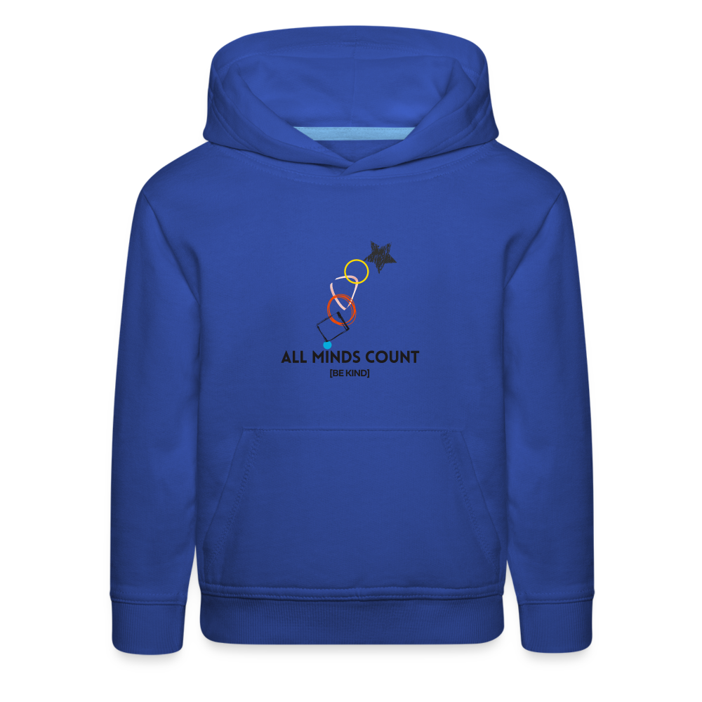 All Minds Count - Kids‘ Premium Hoodie - royal blue