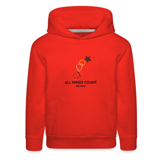 All Minds Count - Kids‘ Premium Hoodie - red