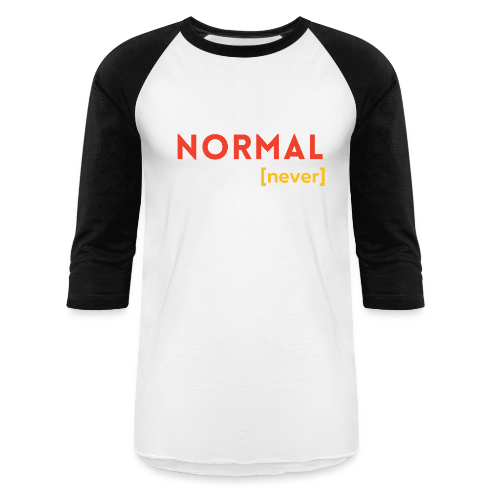 [NEVER] Women's Baseball T-Shirt - white/black